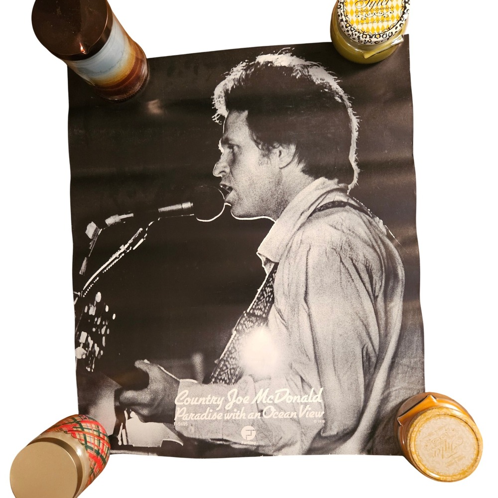 Country Joe McDonald Paradise With An Ocean View Vintage 1975 Promo Poster 20x24